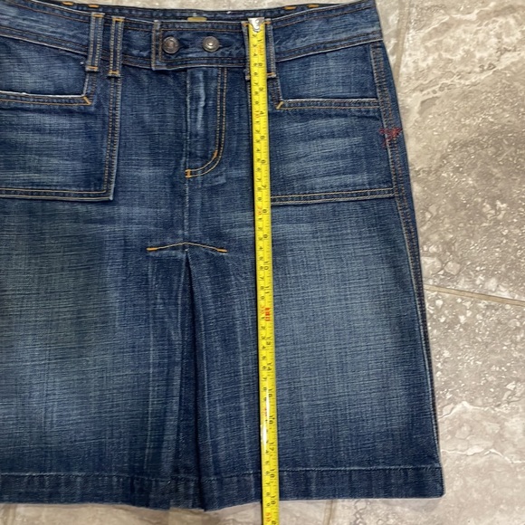 7 For All Mankind by Jerome Dahan Womens Denim Blue Jean Skirt - Size 28 - Picture 11 of 11